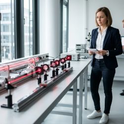 Прецизионные компоненты и оснастка для юстировки гелий-неоновых лазерных систем